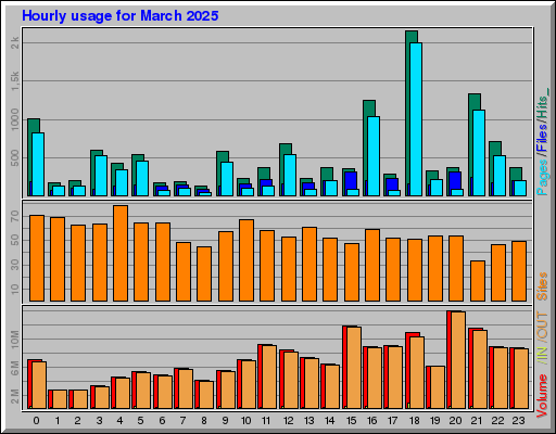 Raport Godzinowy -  marzec 2025